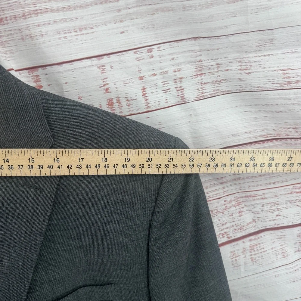 Lauren Ralph Lauren Suit Jacket Blazer Mens 48R Gray Wool Single Vent